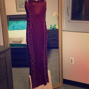 Long open side dress!